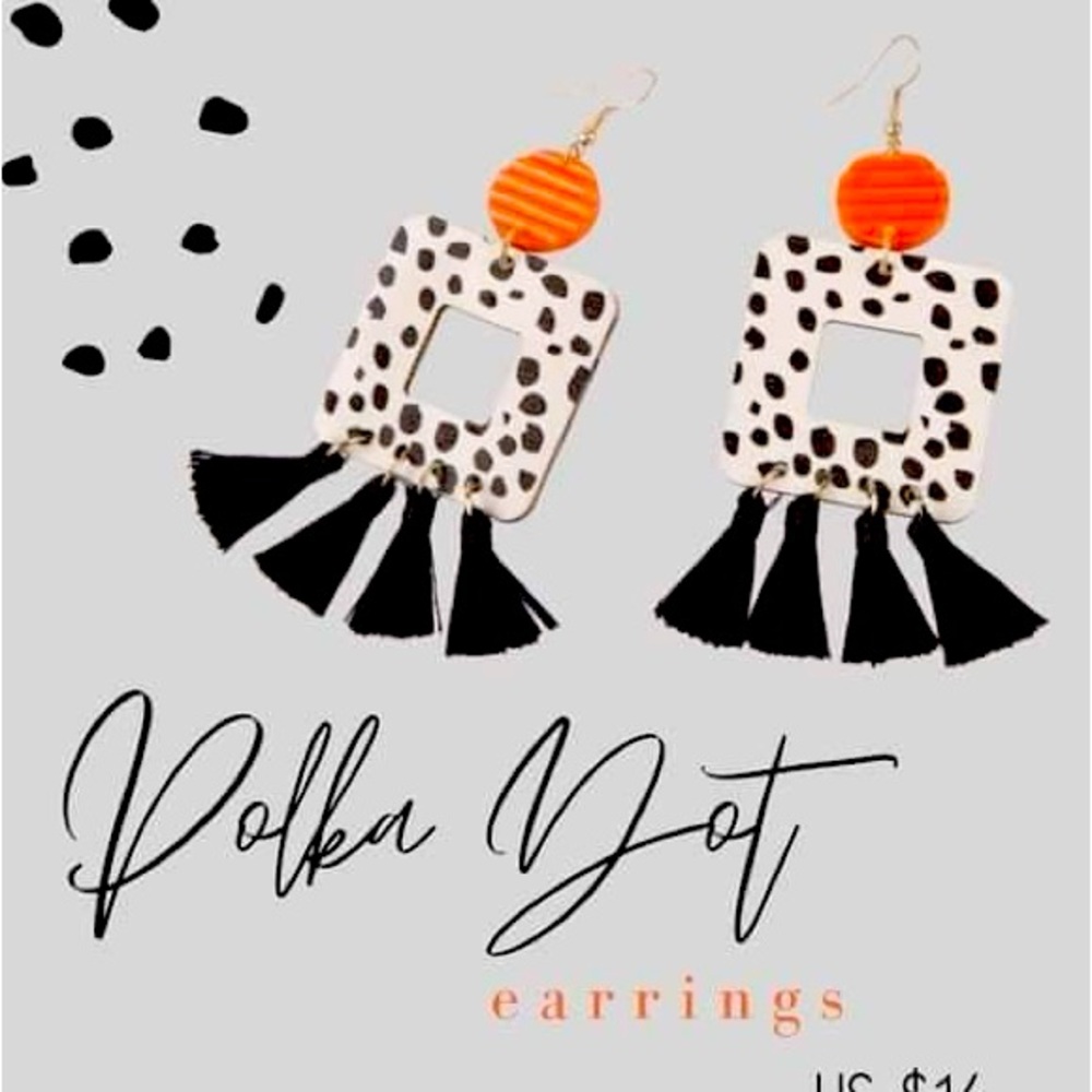 Plunder polka dot earrings